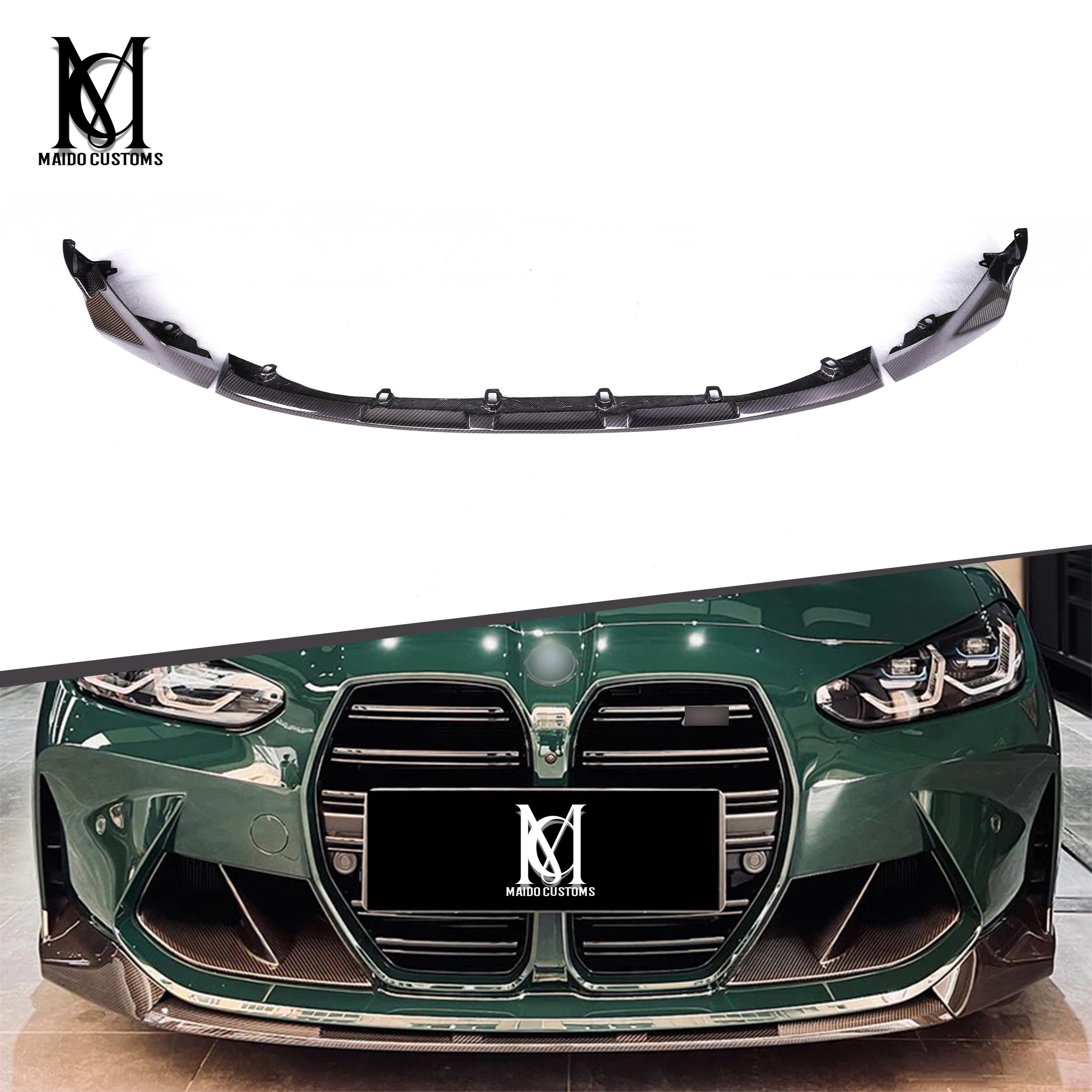 BMW G80/G82 M3 M4 CSL Type Dry Carbon Front Lip 2021+