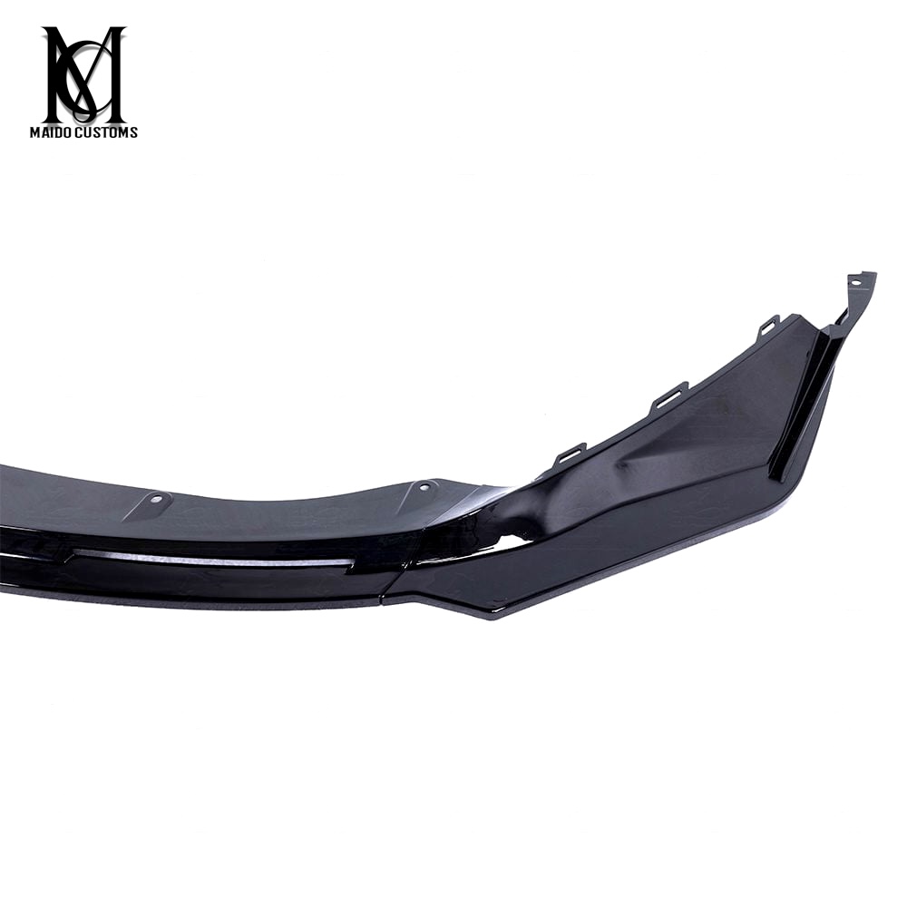 BMW G80/G82 M3 M4 V Style Gloss Black Front Bumper Lip 2021+