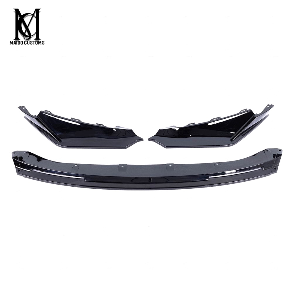 BMW G80/G82 M3 M4 V Style Gloss Black Front Bumper Lip 2021+
