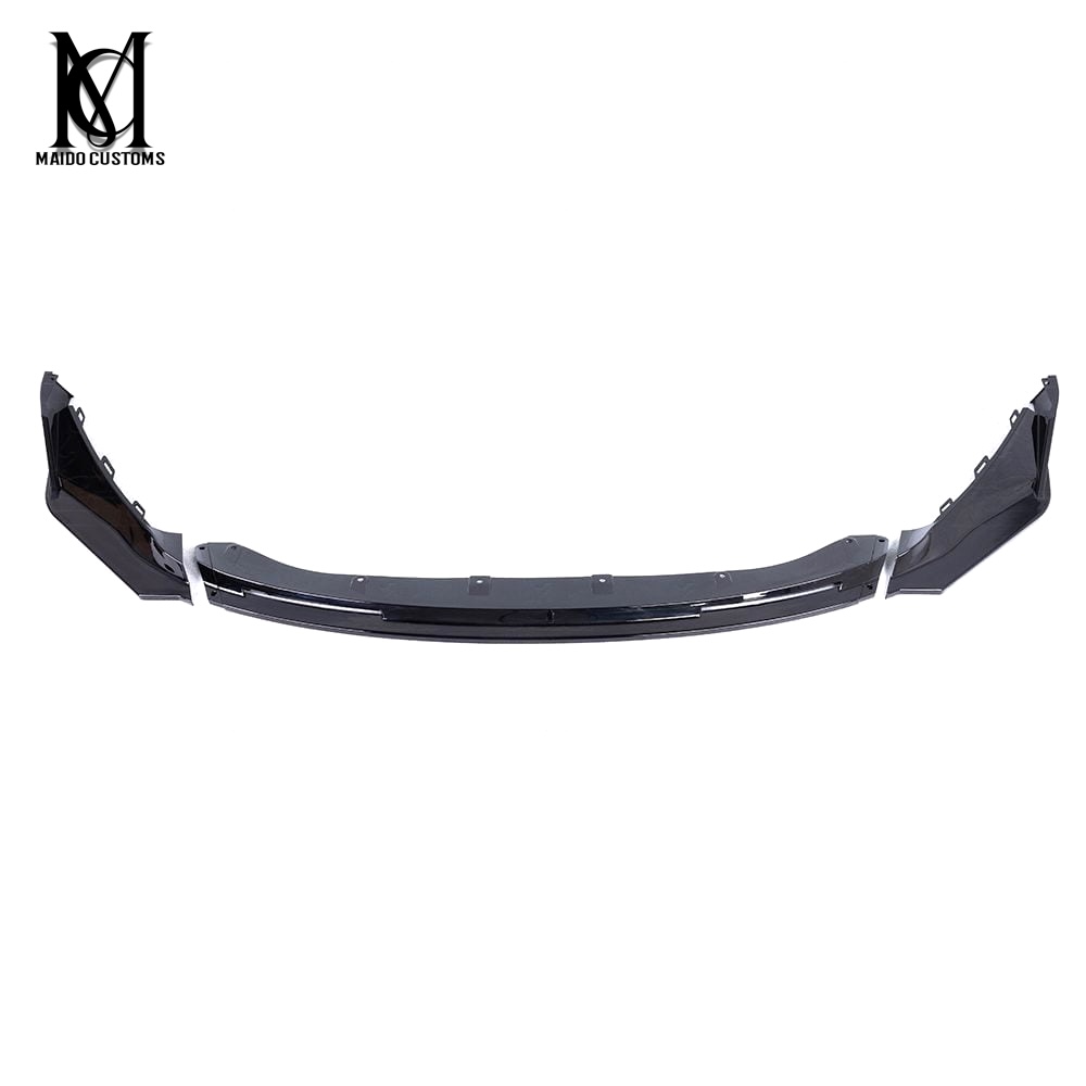 BMW G80/G82 M3 M4 V Style Gloss Black Front Bumper Lip 2021+
