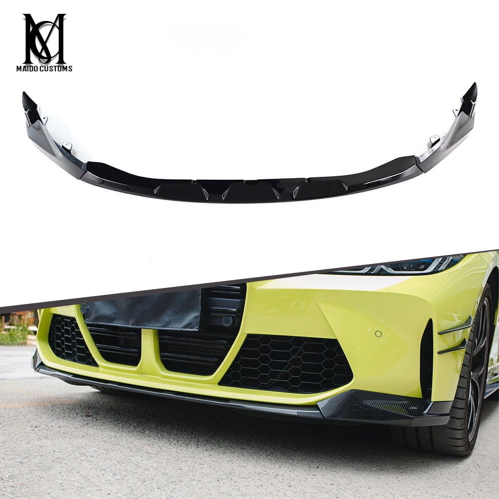 BMW G80/G82 M3 M4 MP Style Gloss Black Front Bumper Lip 2021+