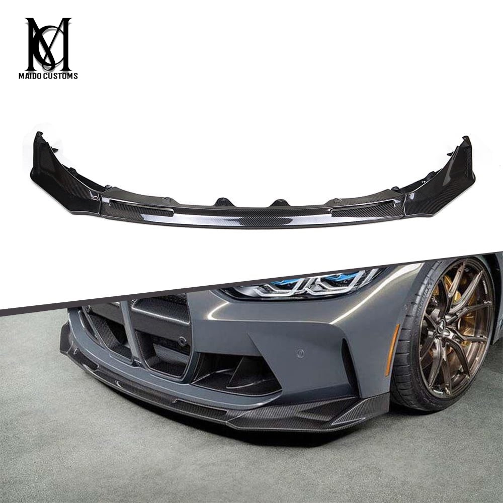 BMW G80/G82 M3 M4 V Style Carbon Front Bumper Lip 2021+