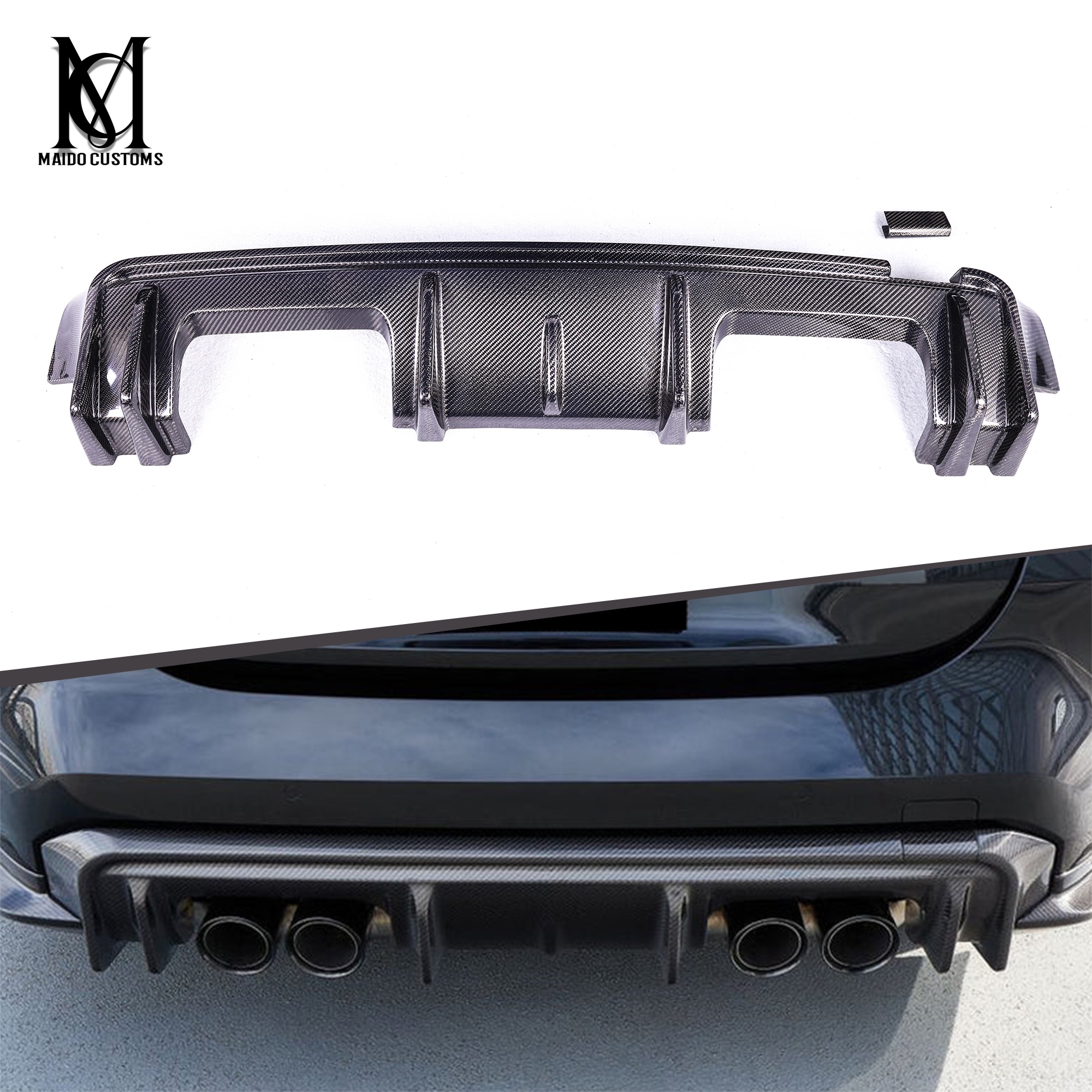 BMW G80/G82 M3 M4 Carbon 3D Type Rear Diffuser 2021+