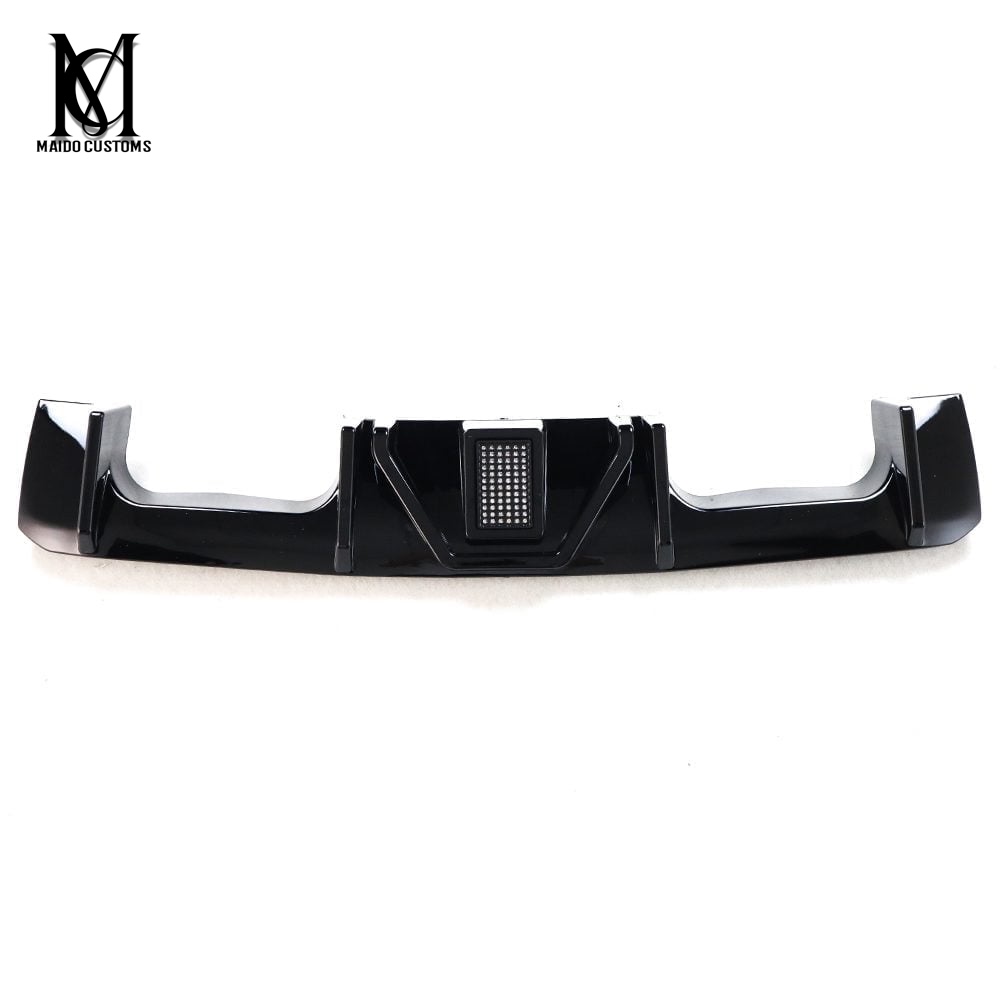 BMW G80/G82 M3 M4 Gloss Black Rear Bumper Diffuser LED 2021+