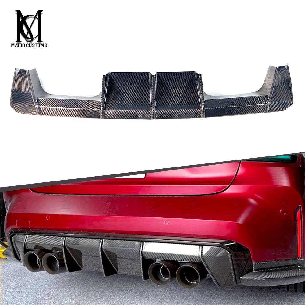 BMW G80/G82 M3 M4 Euro Style Carbon Rear Bumper Diffuser 2021+