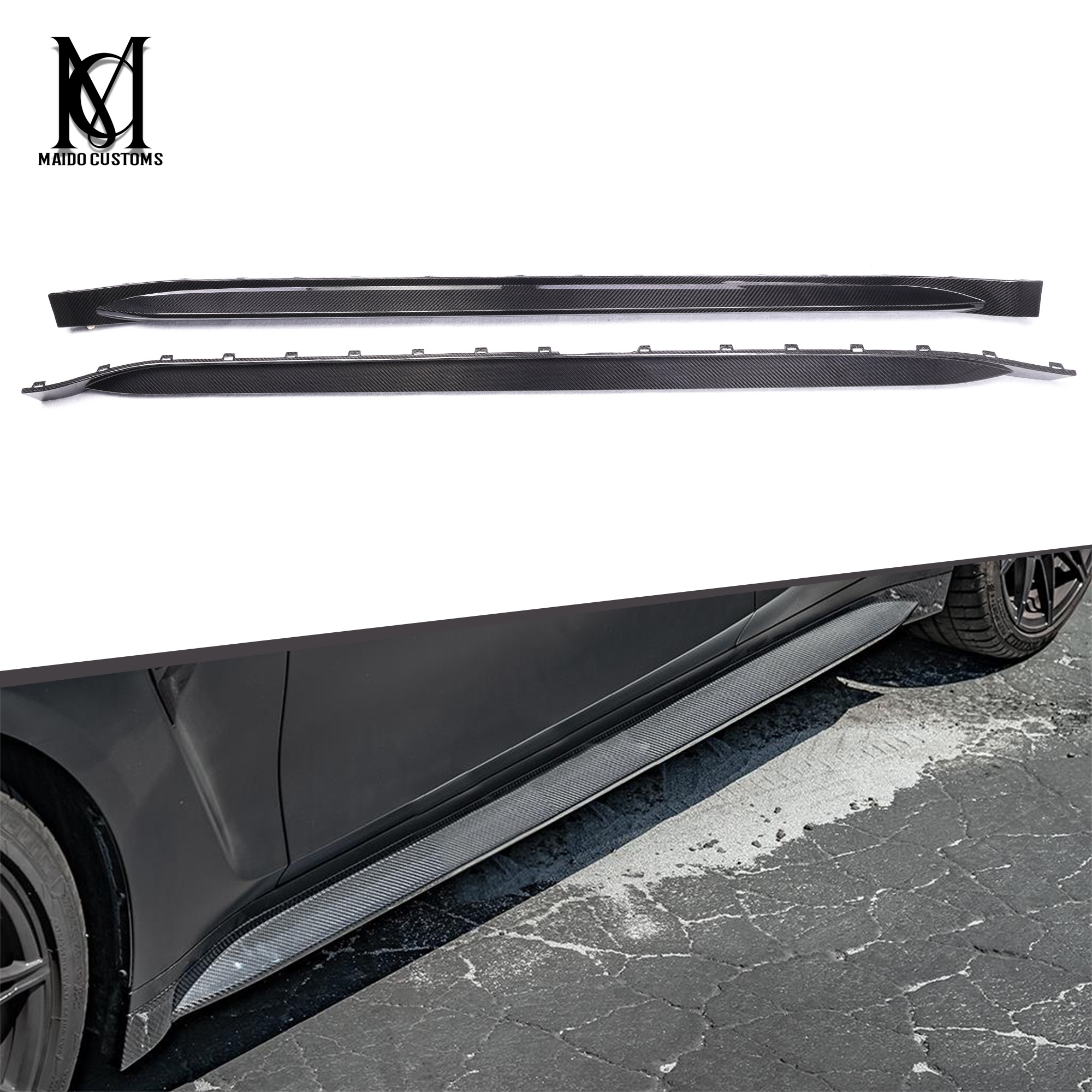 BMW G80/G82 M3 M4 Carbon OEM Type Side Skirts 2021+