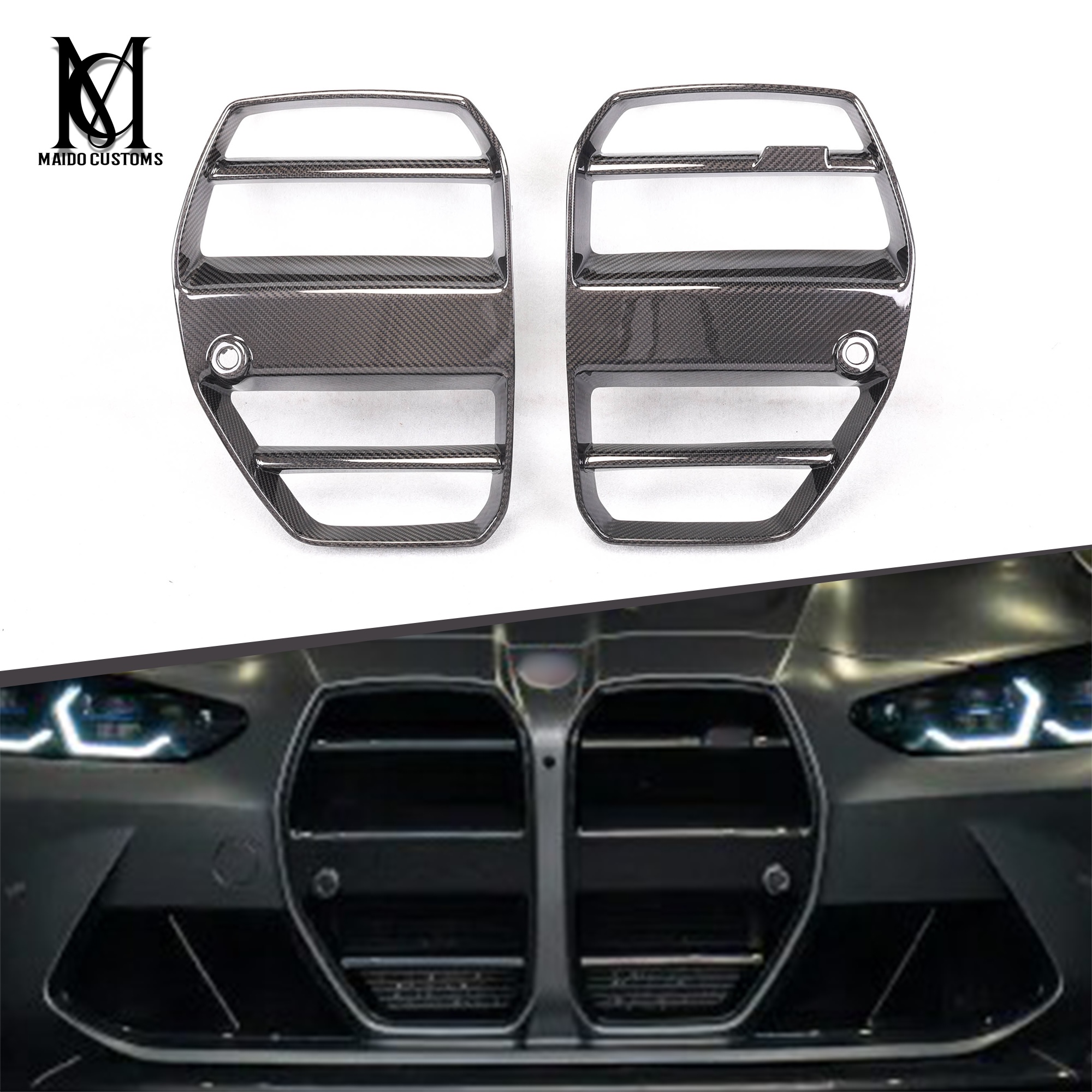 BMW G80/G82  M3 M4 ST Type Carbon Front Grille 2021+