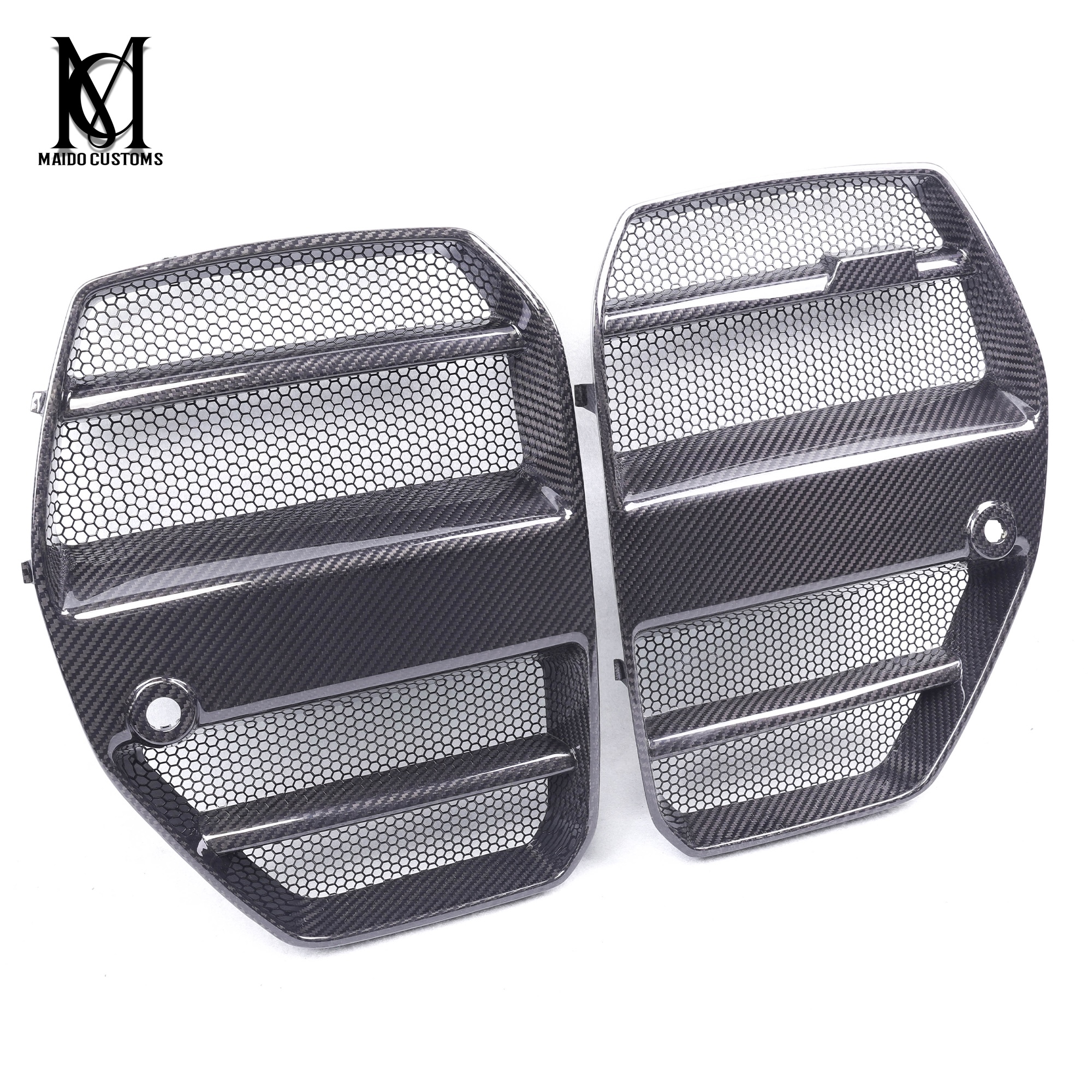 BMW G80/G82 M3 M4 ST Type Carbon Mesh Net Front Grille 2021+