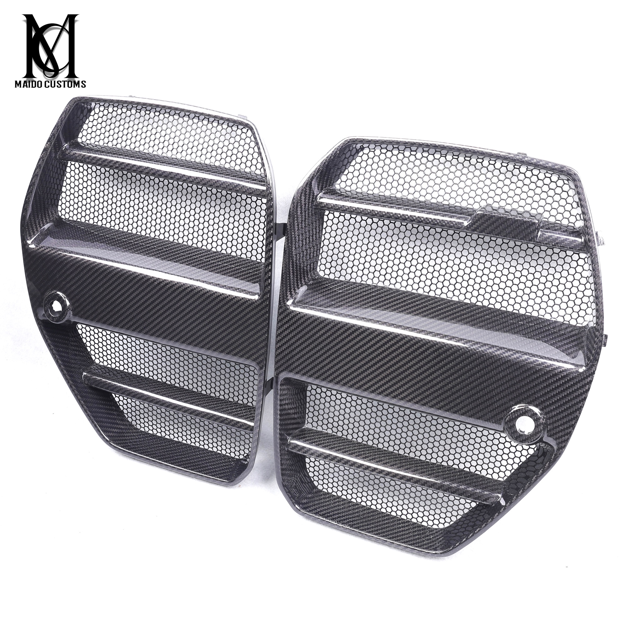 BMW G80/G82 M3 M4 ST Type Carbon Mesh Net Front Grille 2021+