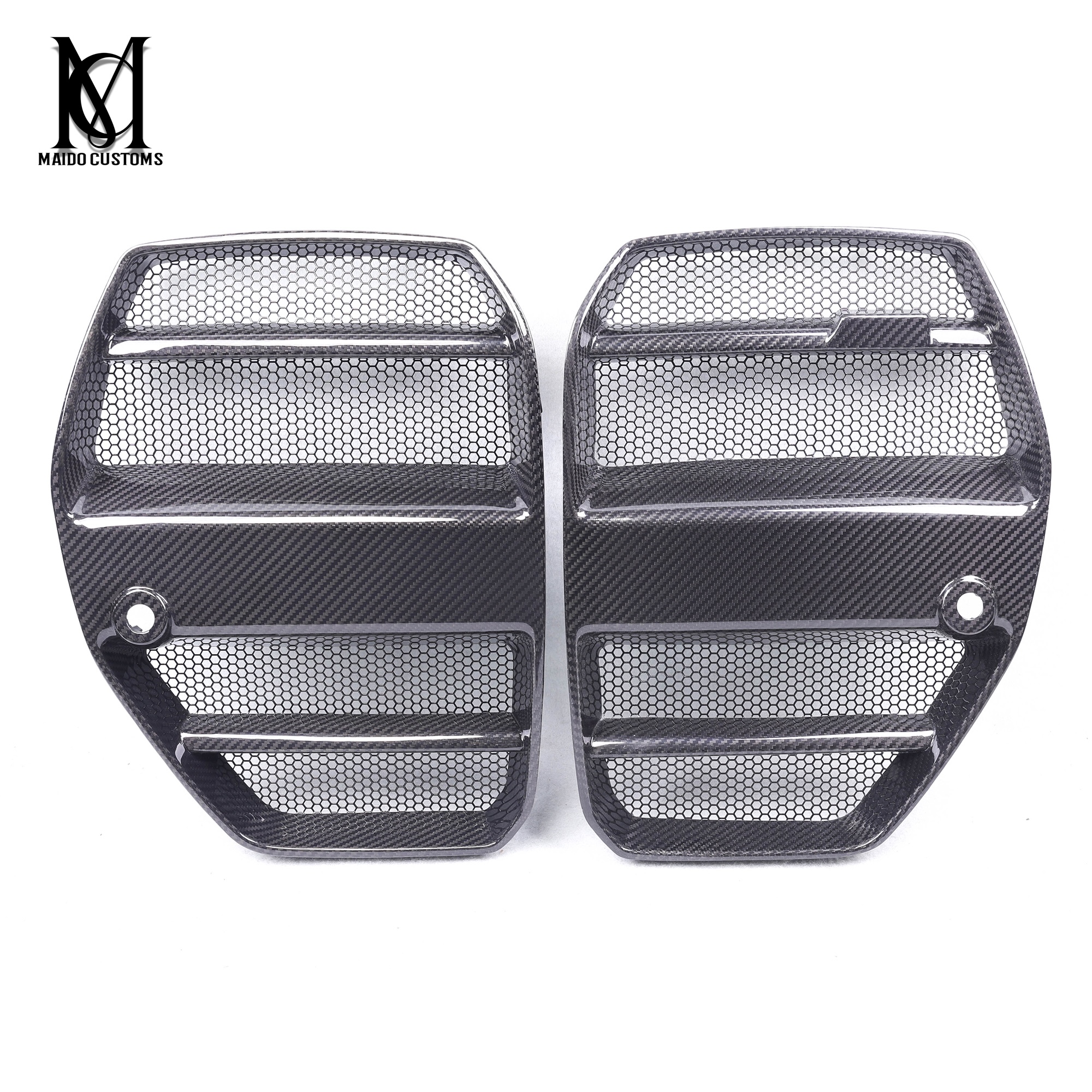 BMW G80/G82 M3 M4 ST Type Carbon Mesh Net Front Grille 2021+