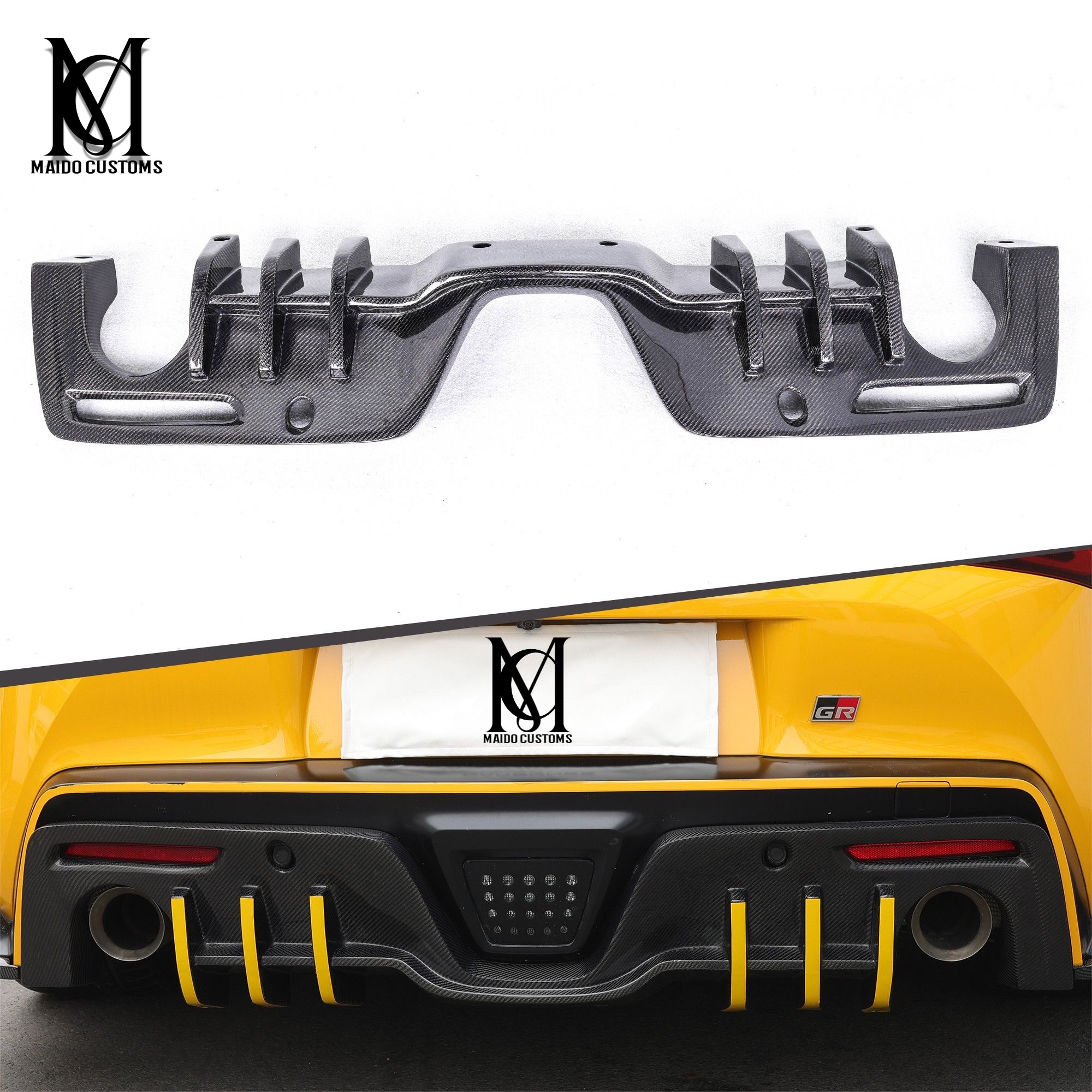 Toyota Supra A90 Manta Carbon Ray Rear Bumper Diffuser 2019+