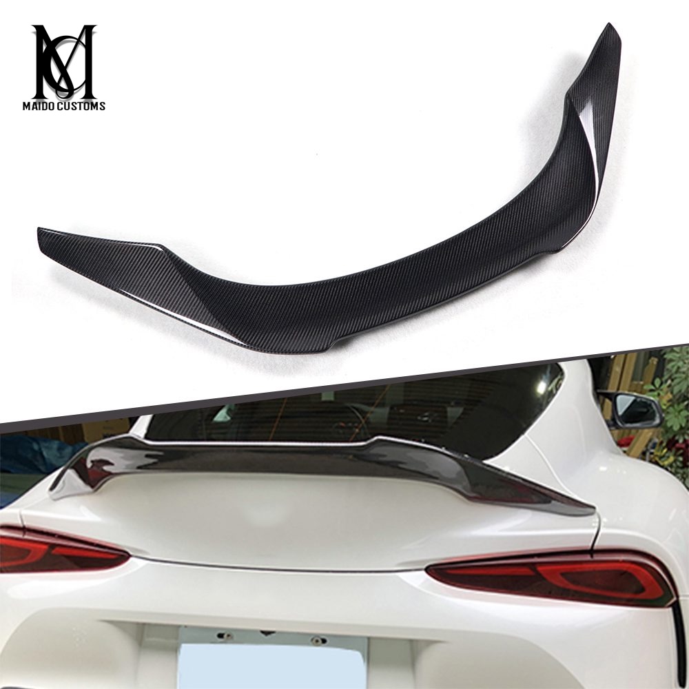 Toyota Supra A90 V Style Carbon Trunk Spoiler 2019+