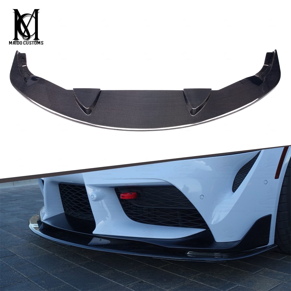 Toyota Supra A90 Artisan Style Carbon Front Bumper Lip 2019+