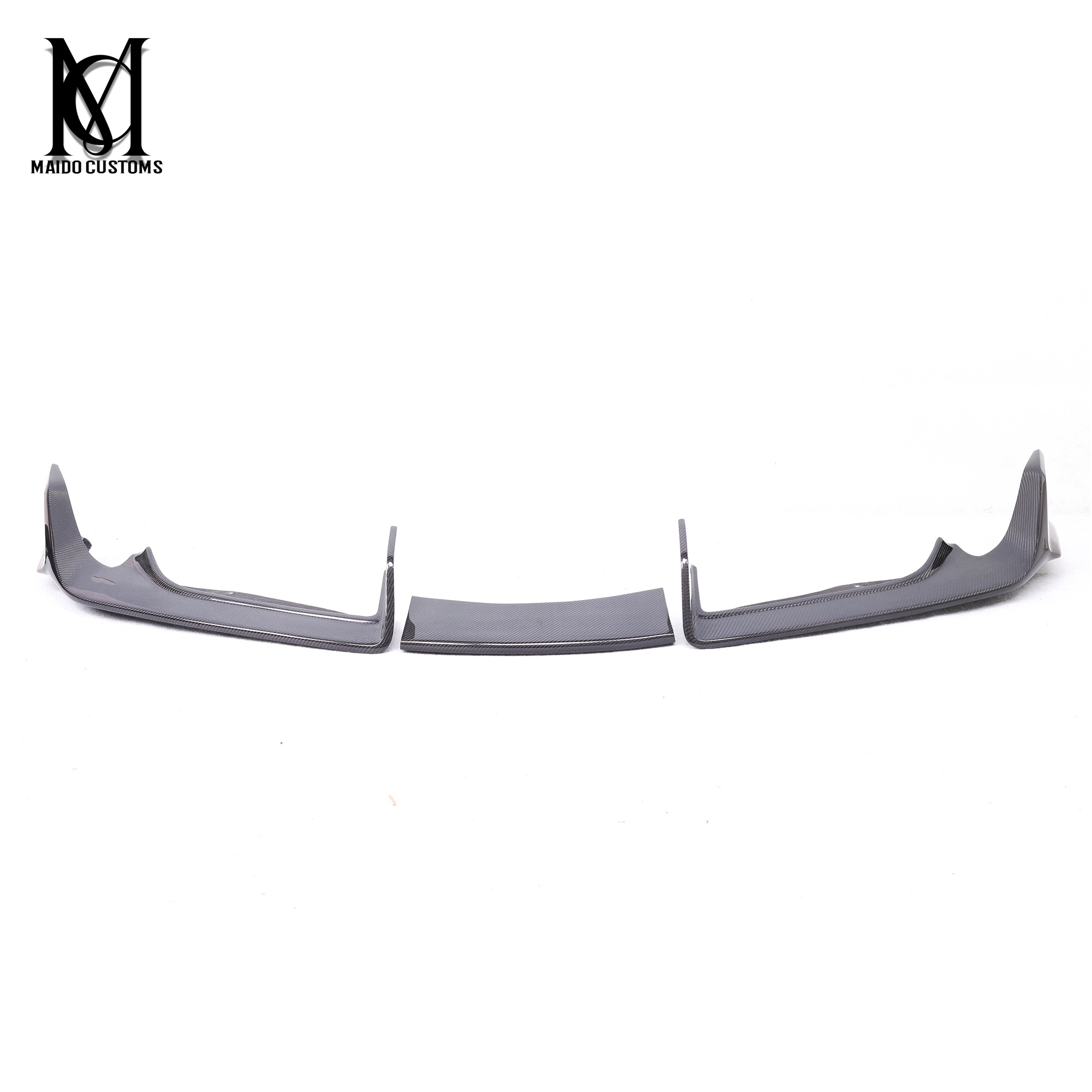 Toyota Supra A90 AD Style Carbon Fiber Front Lip 3-Piece Set 2019+